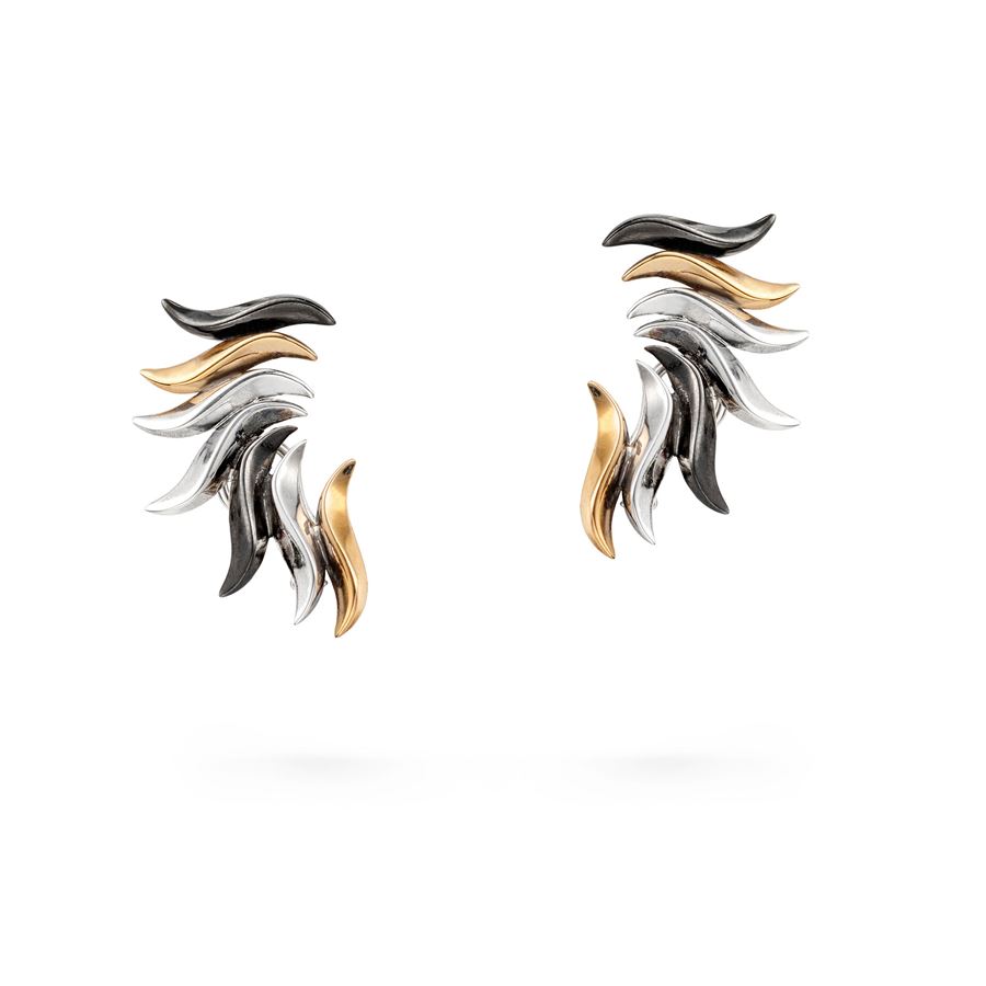 Semicircle 'Flame' earrings FLAME | OR SEMICR 7CP